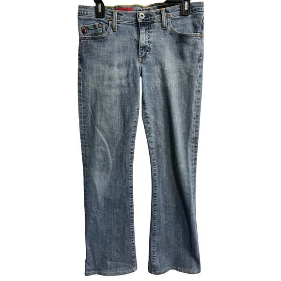 AG Adriano Goldschmied Bootcut Flare Jeans Women 29 Blue Denim Angel Made in USA - Picture 1 of 7